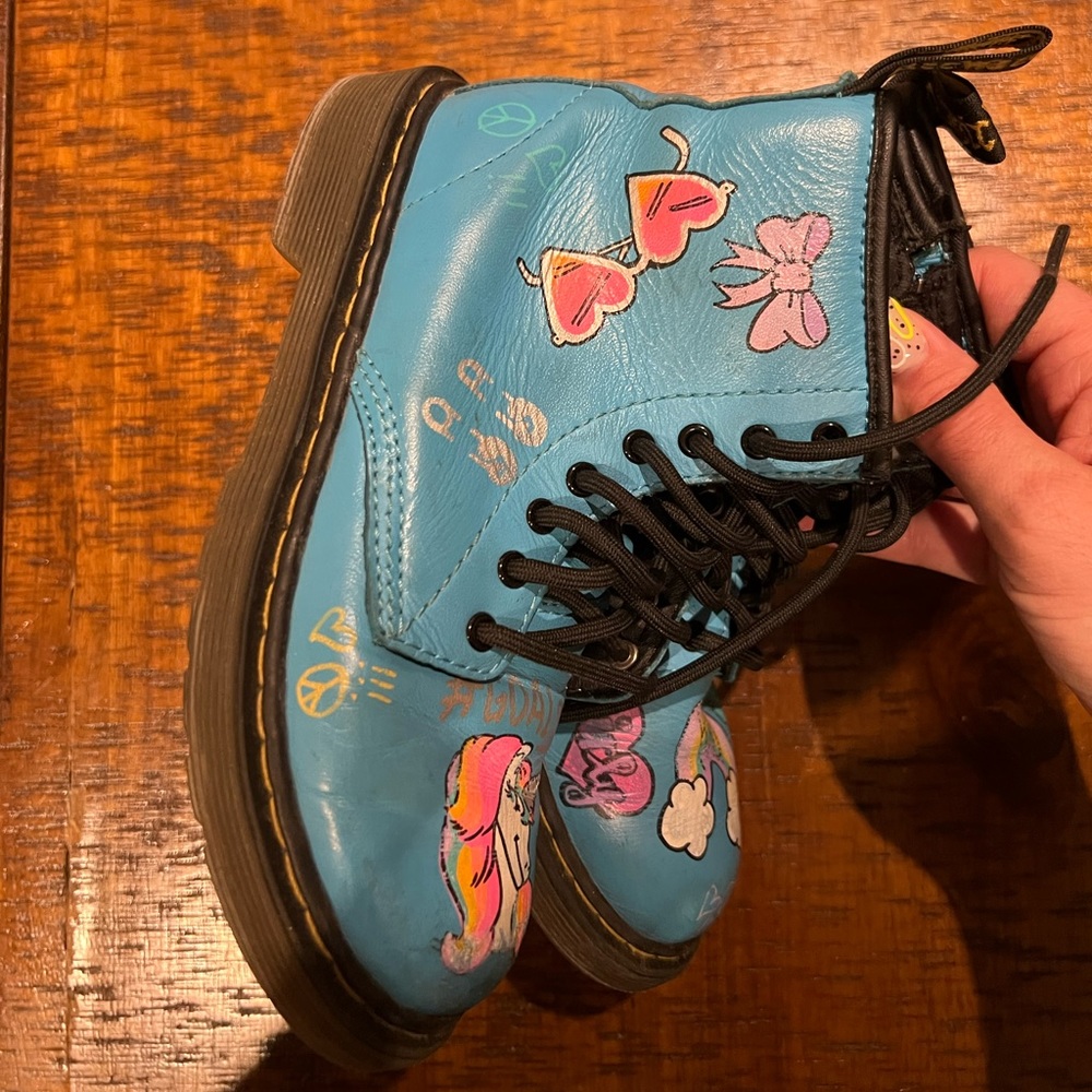 Blue Dr Martens boots - Picture 10 of 13